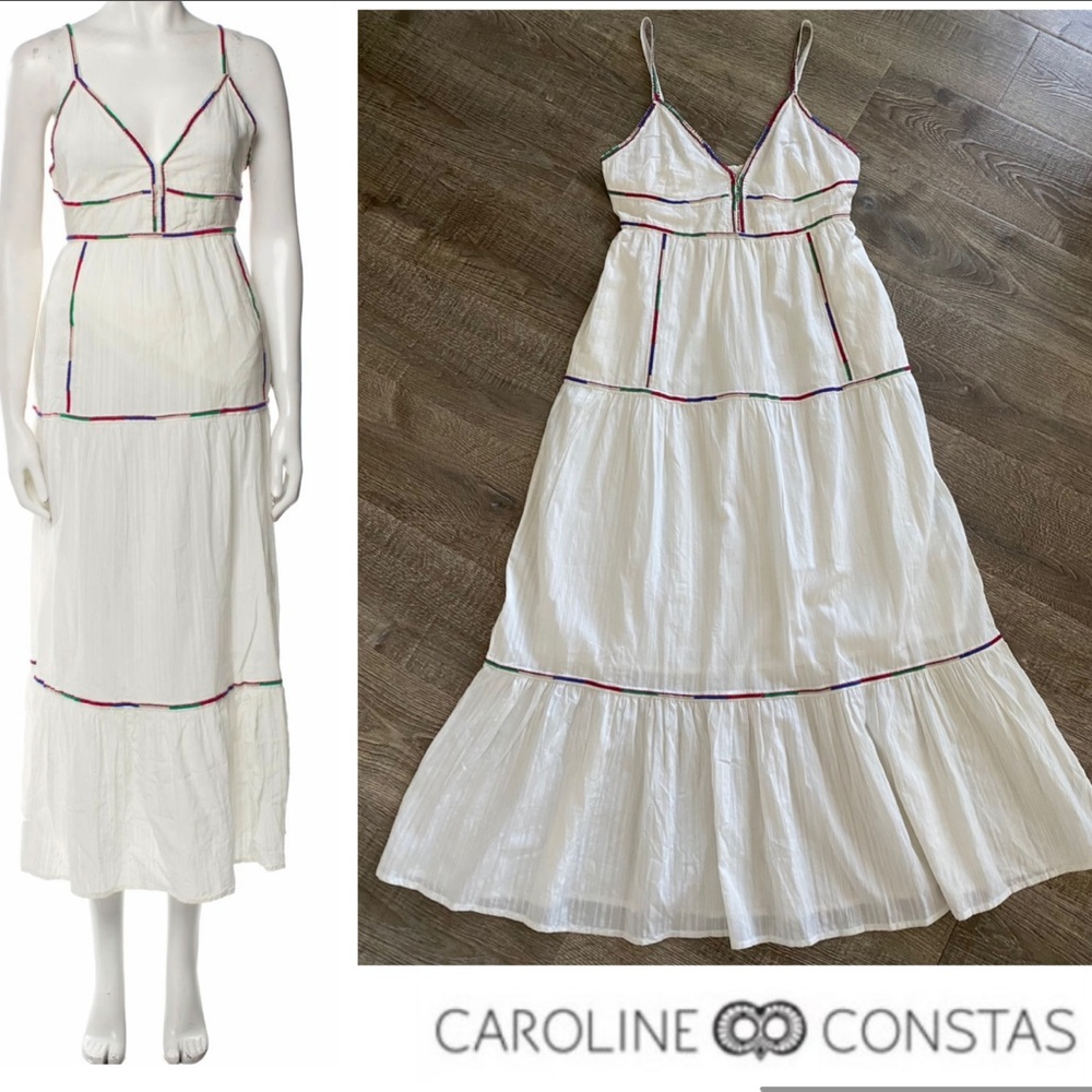 Caroline Constas Embroidered Maxi Dress - Picture 2 of 16